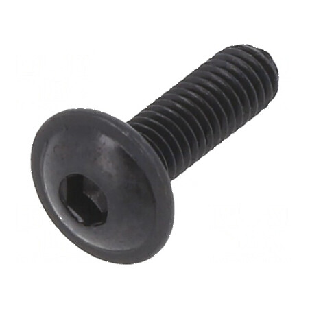 Şurub cu flanşă M3x10, Cap buton imbus HEX 2mm, oţel | Electronic-mag.ro | Componente Electronice