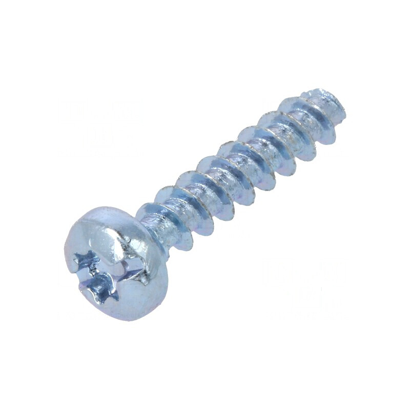 Şurub pentru plastic 3x14 mm, cap rotund crestat, Torx®, zincat | Electronic-mag.ro | Componente Electronice