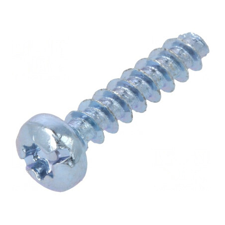 Şurub pentru plastic 3x14 mm, cap rotund crestat, Torx®, zincat | Electronic-mag.ro | Componente Electronice
