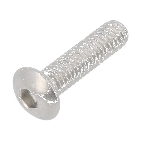 Şurub M4x16 Cap buton imbus HEX 2,5mm oțel inoxidabil A2 | Electronic-mag.ro | Componente Electronice