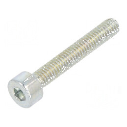 Şurub M4x25 cu cap rotund imbus HEX 3mm din oţel zincat | Electronic-mag.ro | Componente Electronice