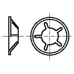 Rondea protecție oțel elastic 6mm BN 833 | Electronic-mag.ro | Componente Electronice