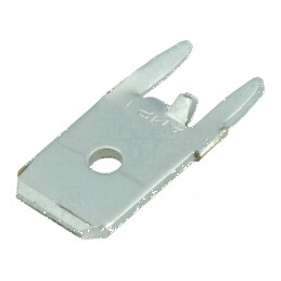 Terminal plat 6,3mm 0,8mm tată THT alamă cositorit drept | Electronic-mag.ro | Componente Electronice