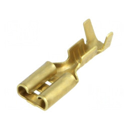 Terminal plat 4,8mm 0,5mm mamă crimpat pe cablu 0,5-1,25mm² | Electronic-mag.ro | Componente Electronice