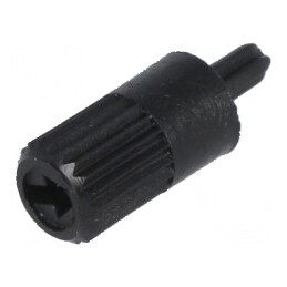 Buton rotativ negru Ø5mm pentru ax | Electronic-mag.ro | Componente Electronice