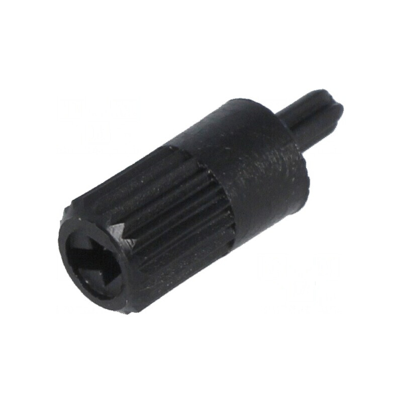 Buton rotativ negru Ø5mm pentru ax | Electronic-mag.ro | Componente Electronice