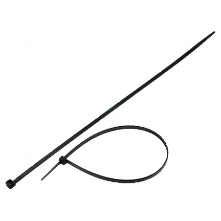 Colier de strângere poliamidă 300mm negru 215,5N | Electronic-mag.ro | Componente Electronice