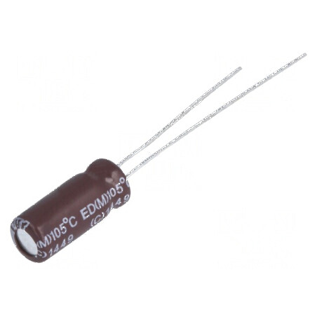 Condensator electrolitic low ESR 47uF 35VDC THT Ø6,3x11mm | Electronic-mag.ro | Componente Electronice