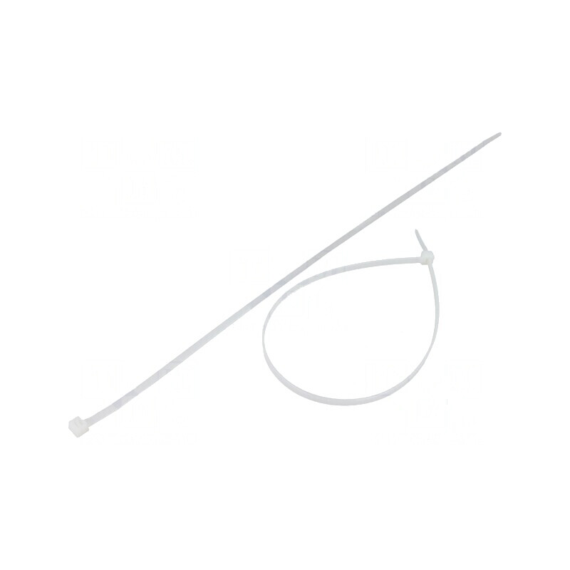 Colier de strângere poliamidă 370mm 4,8mm 222N naturală | Electronic-mag.ro | Componente Electronice
