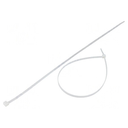 Colier de strângere poliamidă 370mm 4,8mm 222N naturală | Electronic-mag.ro | Componente Electronice