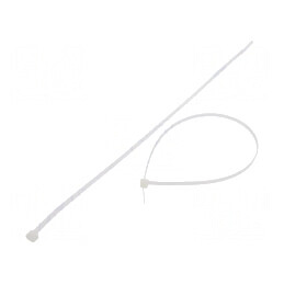 Colier de strângere poliamidă L: 370mm W: 4,8mm 333N naturală | Electronic-mag.ro | Componente Electronice