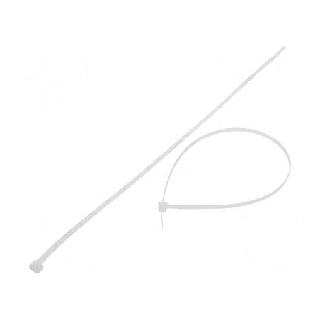 Colier de strângere poliamidă L: 370mm W: 4,8mm 333N naturală | Electronic-mag.ro | Componente Electronice