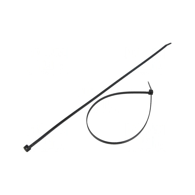 Colier strângere poliamidă 222N negru 380mm x 4,8mm | Electronic-mag.ro | Componente Electronice