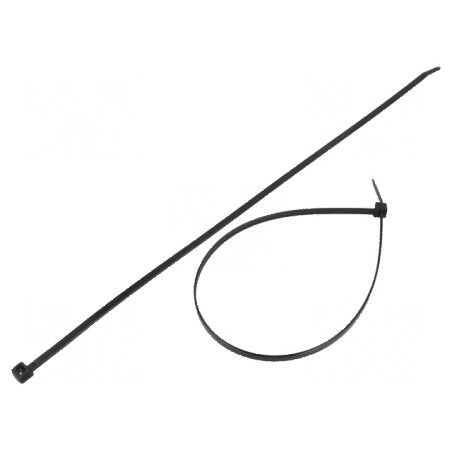 Colier strângere poliamidă 222N negru 380mm x 4,8mm | Electronic-mag.ro | Componente Electronice