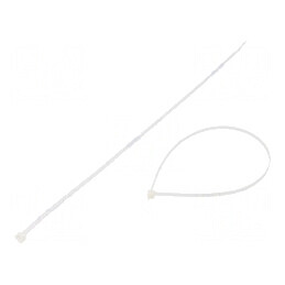 Colier de strângere poliamidă 380mm x 4,8mm 222N natural | Electronic-mag.ro | Componente Electronice