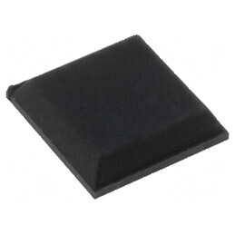 Picioruş autoadeziv negru din gumă - 10,5mm x 8,6mm x 2,5mm | Electronic-mag.ro | Componente Electronice