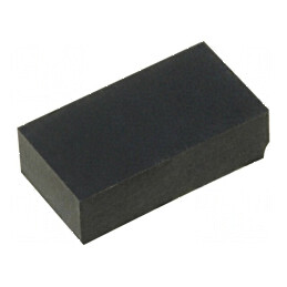 Picioruş autoadeziv negru din gumă, H: 4mm, W: 13mm, L: 7mm | Electronic-mag.ro | Componente Electronice