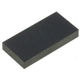 Picioruș autoadeziv negru din gumă 3mm H, 18mm W, 9mm L | Electronic-mag.ro | Componente Electronice