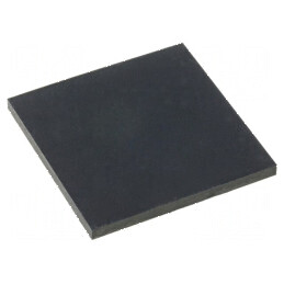 Picioruş autoadeziv negru din gumă 1,5mm H x 19,7mm W x 20mm L | Electronic-mag.ro | Componente Electronice