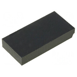 Picioruş autoadeziv negru 3,5mm H, 20mm W, 10mm L | Electronic-mag.ro | Componente Electronice