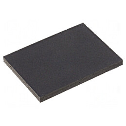 Picioruş autoadeziv negru din gumă 1,5mm x 20mm x 15mm | Electronic-mag.ro | Componente Electronice