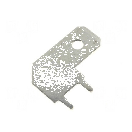 Terminal plat 6,3mm tată THT alamă cositorită 0,8mm | Electronic-mag.ro | Componente Electronice