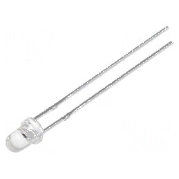 Emițător IR 3mm 940nm THT 20mA 25° | Electronic-mag.ro | Componente Electronice