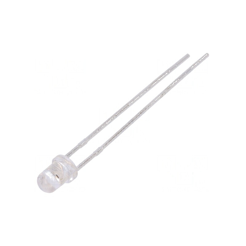 LED 3mm roșie 600-1000 mcd 30° convex | Electronic-mag.ro | Componente Electronice