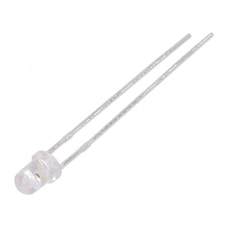 LED 3mm roșie 600-1000 mcd 30° convex | Electronic-mag.ro | Componente Electronice