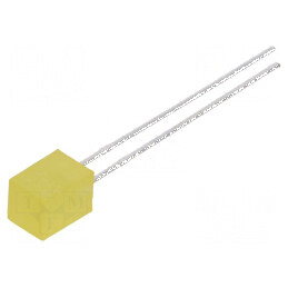 LED galben pătrată 5x5mm 7÷15mcd 146° plat | Electronic-mag.ro | Componente Electronice