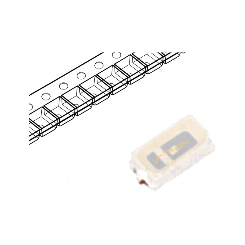 LED SMD 3014 PLCC2 Verde 2000-2300mcd 3x1.4x0.8mm 120° 30mA | Electronic-mag.ro | Componente Electronice