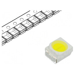 LED SMD 3528 PLCC2 Alb Rece 1000-1400mcd 120° 20mA 95mW | Electronic-mag.ro | Componente Electronice