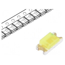 LED SMD 1206 Alb Rece 700-1100mcd 120° 20mA 2,6-3,6VDC 95mW | Electronic-mag.ro | Componente Electronice