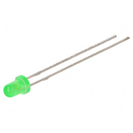 LED 3mm Verde 25-85mcd 85° Convex | Electronic-mag.ro | Componente Electronice