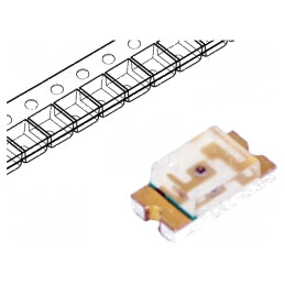 LED SMD 1206 Portocalie 45-90mcd 3,2x1,6x1,1mm 130° 2-2,4V | Electronic-mag.ro | Componente Electronice