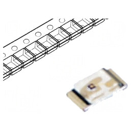 LED SMD 0603 Verde 1,6x0,8x0,35mm 130° 4,5÷28mcd 1,7÷2,3V | Electronic-mag.ro | Componente Electronice