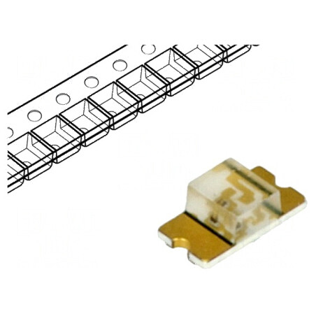 LED SMD 1206 Verde 18-35mcd 3,2x1,6x1,1mm 130° 2-2,4V 20mA | Electronic-mag.ro | Componente Electronice