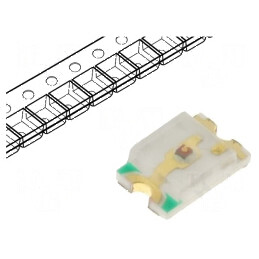 LED SMD 0805 galben 210-270mcd 2x1,25x0,68mm 120° 20mA | Electronic-mag.ro | Componente Electronice