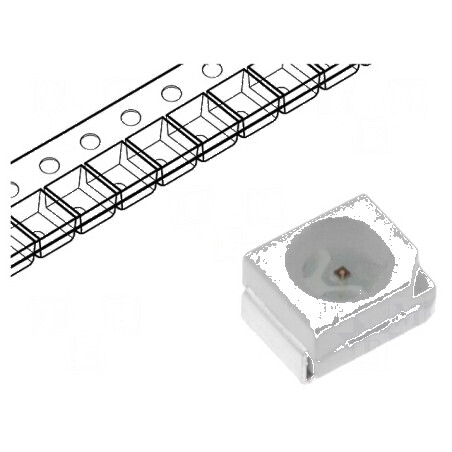 LED SMD 3528 PLCC2 Albastru 270-350mcd 3.5x2.8mm 120° | Electronic-mag.ro | Componente Electronice