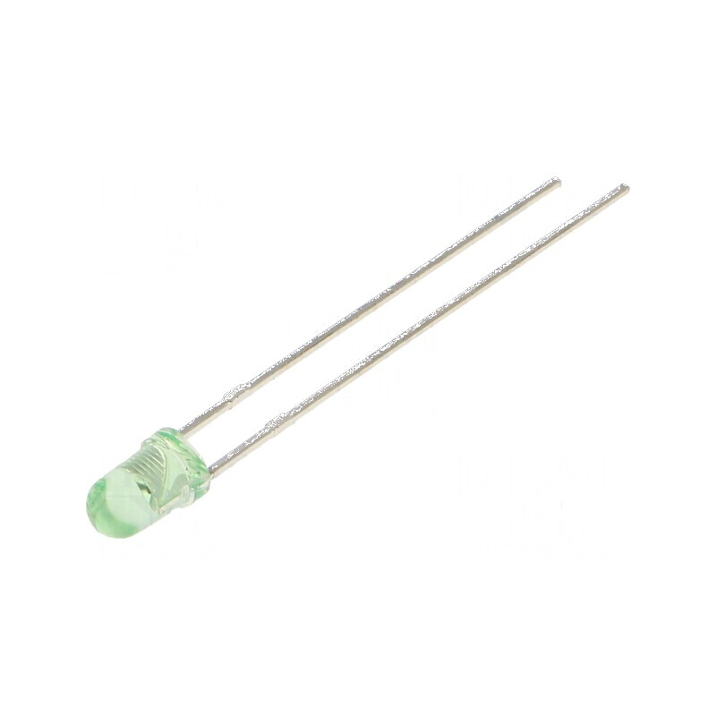 LED 3mm galben-verde 150mcd 30° convex | Electronic-mag.ro | Componente Electronice