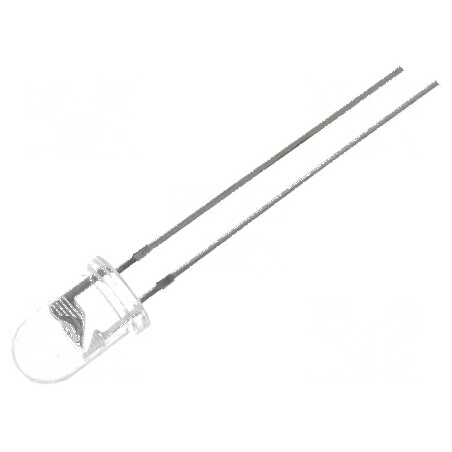 LED 5mm roșie 1560-3000mcd 60° convex | Electronic-mag.ro | Componente Electronice