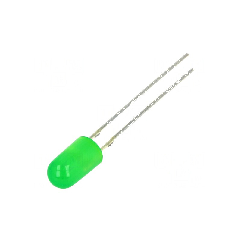 LED 5mm Verde 68-100mcd 30° Convex | Electronic-mag.ro | Componente Electronice