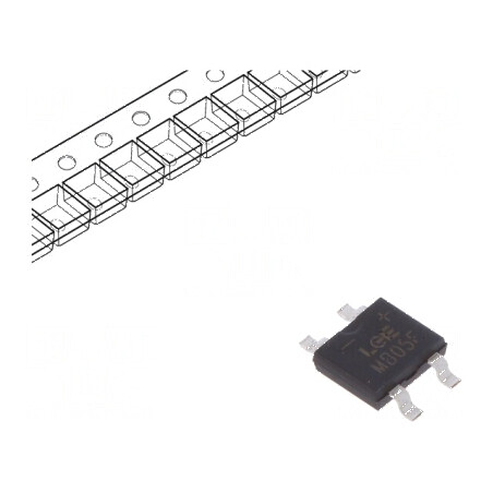 Punte redresoare monofazat 50V 0,5A 35A MBF SMT | Electronic-mag.ro | Componente Electronice