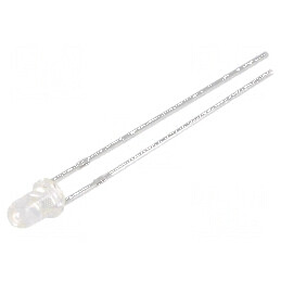 LED 3mm galben 1400-2500mcd 30° 2 Nr.term 1,7-2,6VDC 60mW | Electronic-mag.ro | Componente Electronice