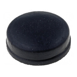 Picioruş autoadeziv negru din gumă 9,9mm x 4mm x 3mm | Electronic-mag.ro | Componente Electronice