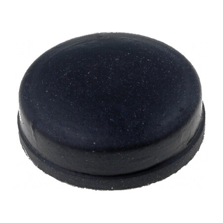 Picioruş autoadeziv negru din gumă 9,9mm x 4mm x 3mm | Electronic-mag.ro | Componente Electronice