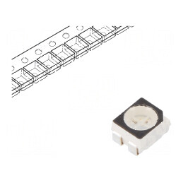 LED SMD 3528 PLCC4 Galben Verde 3.5x2.8mm 120° | Electronic-mag.ro | Componente Electronice