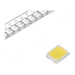 LED SMD 2835 Alb Rece 5700K 65-80lm 150mA PLCC2 | Electronic-mag.ro | Componente Electronice