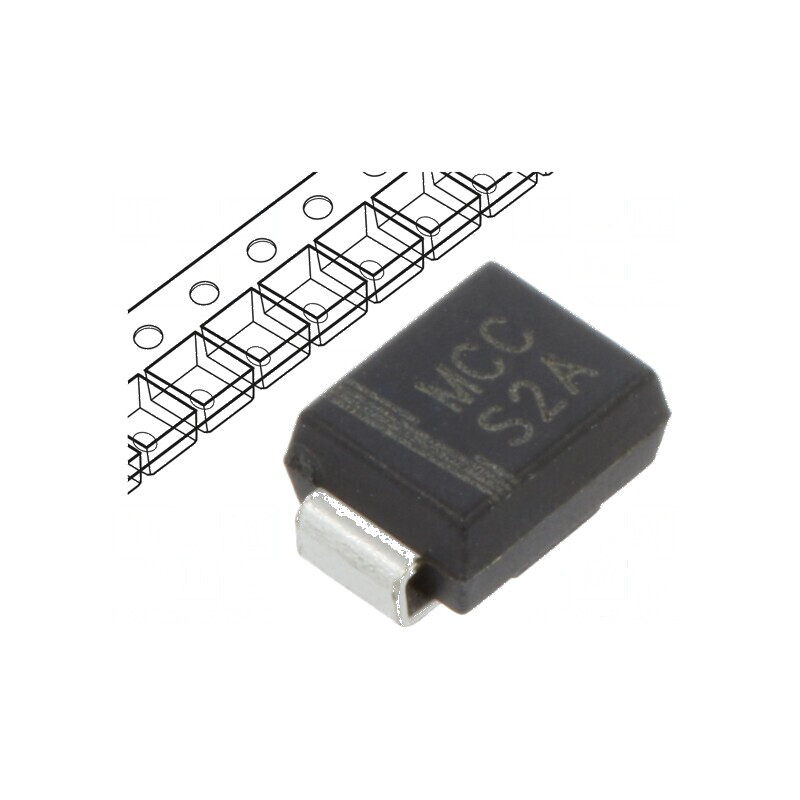 Diodă redresoare SMD 50V 2A DO214AA, SMB - Ufmax 1,15V, Ifsm 50A | Electronic-mag.ro | Componente Electronice Diodă redresoare SMD 50V 2A DO214AA, SMB - Ufmax 1,15V, Ifsm 50A | Electronic-mag.ro | Componente Electronice