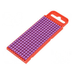 Markere Marcaj Violet 7 2÷2,8mm Poliamidă -40÷85°C WIC W: 5mm | Electronic-mag.ro | Componente Electronice